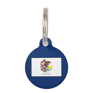 Médaillon Pour Animaux Illinois