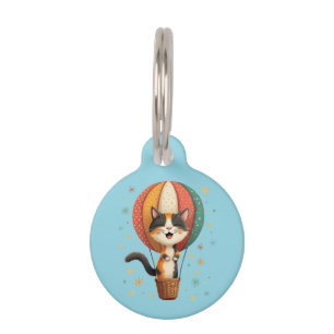 Médaillon Pour Animaux Illustration de l'aventure de Calico Cat