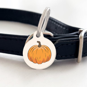 Médaillon Pour Animaux Illustration du Citrouille d'automne du dessin ora
