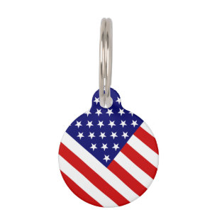 Médaillon Pour Animaux Indicateur USA - ptcnt personnalisable