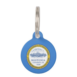 Médaillon Pour Animaux Insigne d'identification d'animal de Boston, Massa