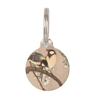 Médaillon Pour Animaux Japonais Asiatique Koson Bird Chickadee Songbird