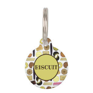 Médaillon Pour Animaux Je m'appelle BISCUIT UK Biscuits britanniques Dige