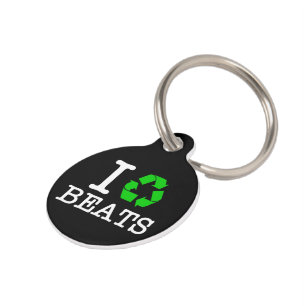 Médaillon Pour Animaux Je recycle les rythmes