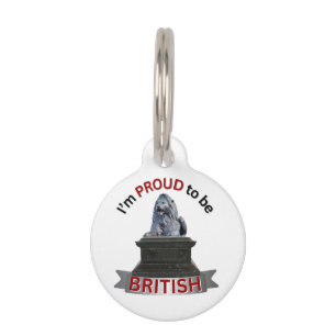 Médaillon Pour Animaux Je suis fier d'être britannique