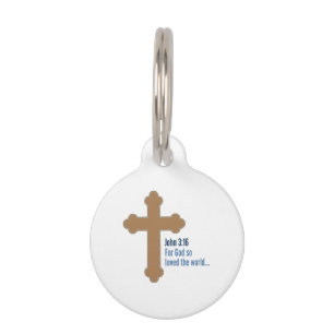 Médaillon Pour Animaux John 3:16
