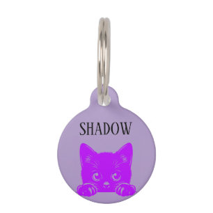 Médaillon Pour Animaux Joli chat qui regarde-Chat personnalisé