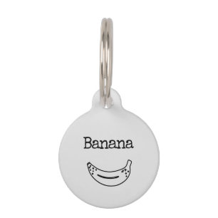 Médaillon Pour Animaux Joli Nom Banane