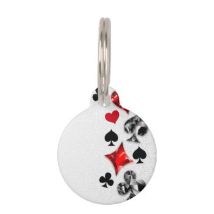 Médaillon Pour Animaux Joueur de poker Joueur de cartes de jouer costumes