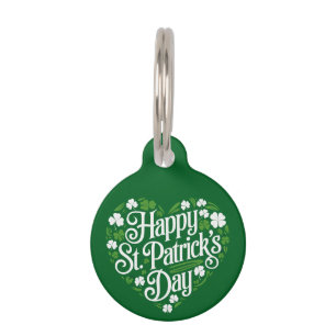 Médaillon Pour Animaux Joyeuse Saint-Patrick 