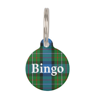 Médaillon Pour Animaux Joyeux clan animal Fergusson Ferguson Tartan Plaid