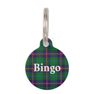Médaillon Pour Animaux Joyeux clan de marionnettes Young Tartan Plaid