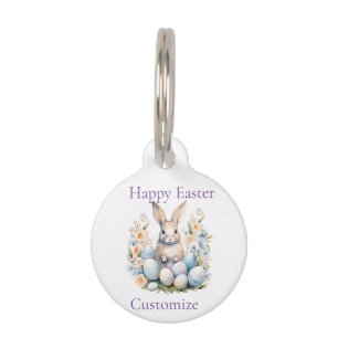 Médaillon Pour Animaux Joyeux Panier lapin de Pâques Thunder_Cove