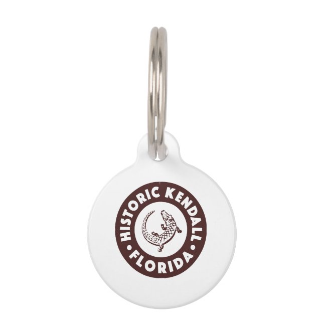 Médaillon Pour Animaux Kendall Florida Circle - Brown (Devant)