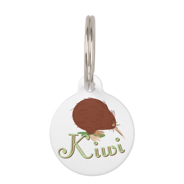Médaillon Pour Animaux Kiwi (Devant)