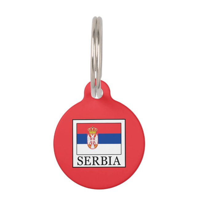 Médaillon Pour Animaux La Serbie (Devant)