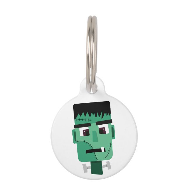 Médaillon Pour Animaux La tête du monstre Frankenstein (Devant)