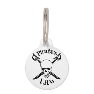 Médaillon Pour Animaux La vie de Pirate