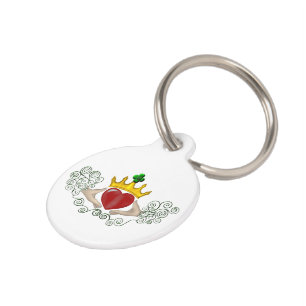 Médaillon Pour Animaux Le Claddagh (couleur complète)