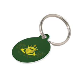 Médaillon Pour Animaux Le Claddagh (Or)