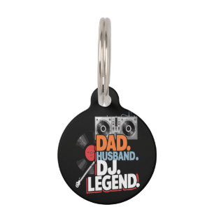 Médaillon Pour Animaux Légende de DJ Papa Marié
