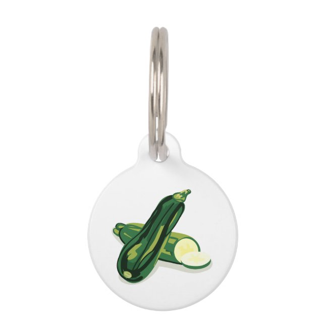 Médaillon Pour Animaux Légumes de Zucchini (Devant)