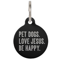 Les chiens de compagnie aiment Jésus Soyez heureux