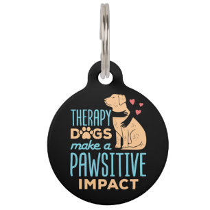 Médaillon Pour Animaux Les chiens de thérapie font un impact négatif