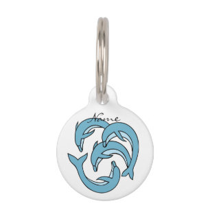 Médaillon Pour Animaux Les dauphins bleus entourent Thunder_Cove