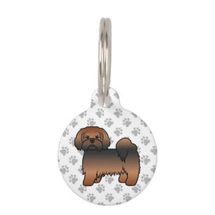 Médaillon Pour Animaux Lhasa Apso Sable Rouge Informations sur les chiens