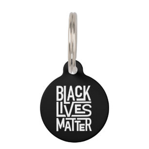 Médaillon Pour Animaux L'importance des vies noires Droits égaux