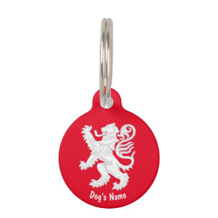 Médaillon Pour Animaux Lion Écossais Personnaliser