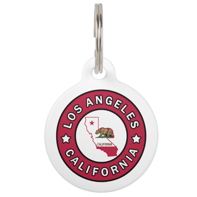 Médaillon Pour Animaux Los Angeles Californie (Devant)