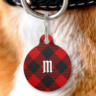 Médaillon Pour Animaux MacGregor Rob Roy Tartan Étiquette d'identificatio