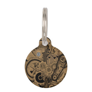 Médaillon Pour Animaux Machines de Steampunk (effrontées)
