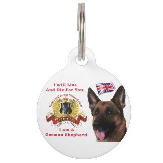 Médaillon Pour Animaux Magnifique Chien berger allemand