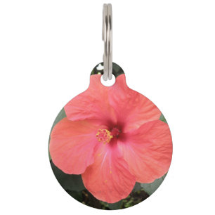 Médaillon Pour Animaux Magnifique collier pour chien avec fleur d'Hibiscu
