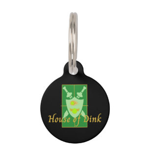 Médaillon Pour Animaux Maison de Dink Pickleball Crest Personnalisé