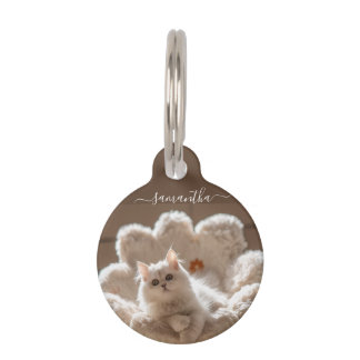 Médaillon Pour Animaux Majestic white cat lover