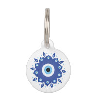 Mandala Grec Mal Oeil Bleu Blanc