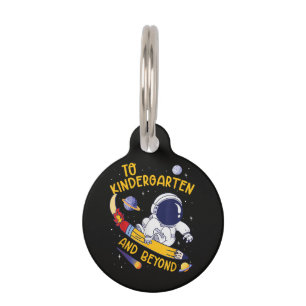 Médaillon Pour Animaux Maternelle et au-delà Astronaute Rentrée scolaire