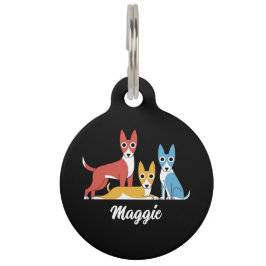 Médaillon Pour Animaux Médaille de chien ronde mignonne personnalisée 