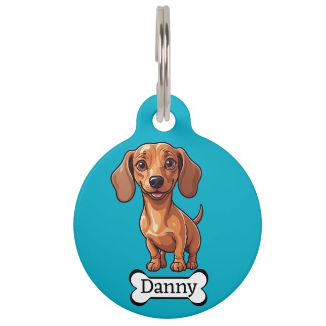 Médaillon Pour Animaux Médaille d'identification personnalisée pour tecke (Devant)