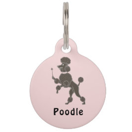 Médaillon Pour Animaux Médaille Personnalisée pour Chien Caniche