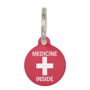 Médaillon Pour Animaux Médecine personnalisée pour enfants Infos d'urgenc