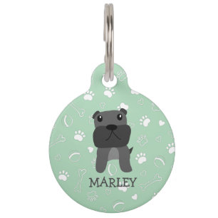 Médaillon Pour Animaux Mignonne Chien à chien français Nom personnalisabl