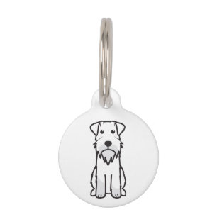 Médaillon Pour Animaux Miniature Schnauzer Dog Cartoon