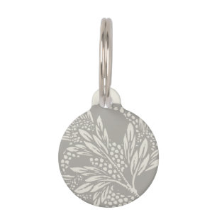 Médaillon Pour Animaux minimalisme floral Art nouveau
