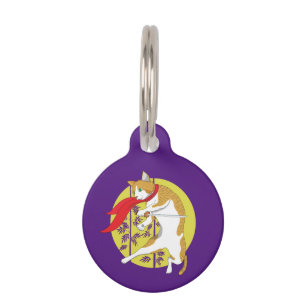 Médaillon Pour Animaux Mission pleine lune : Cat Ninjae