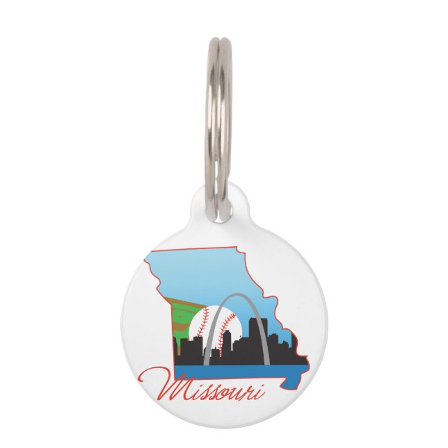 Médaillon Pour Animaux Missouri (Devant)